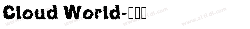 Cloud World字体转换
